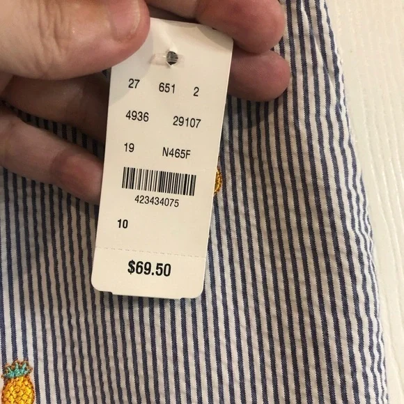 NWT 346 Brooks Brothers seer sucker short size 10 - Picture 8 of 11